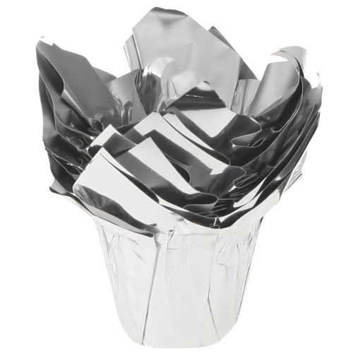 Prodotto Fioriera argento lucido confezione regalo Ø5,5cm H6cm 8 pezzi