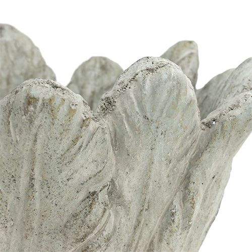 Floristik24 Vaso per fiori con motivo a molla grigio Ø17cm H14cm 1p