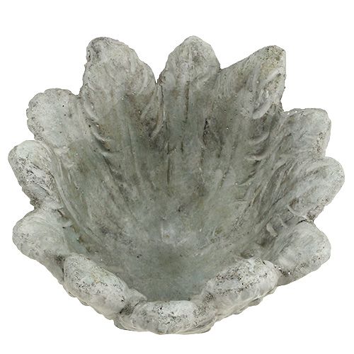 Floristik24 Vaso per fiori con motivo a molla grigio Ø17cm H14cm 1p