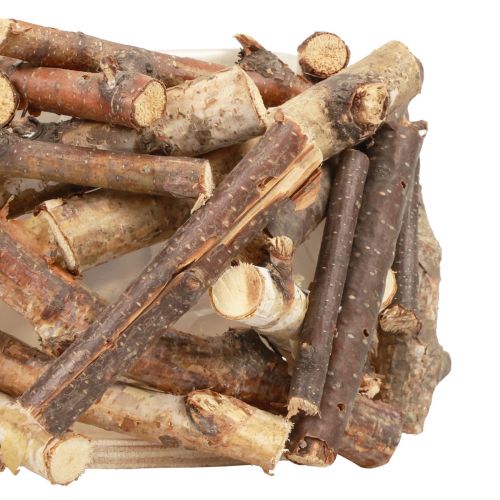 Floristik24 Fioriera in legno vaso da fiori decorazione in legno naturale H10,5 cm Ø10 cm