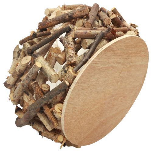 Floristik24 Fioriera in legno, fioriera, fioriera rotonda Ø30cm H18cm
