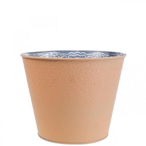 Floristik24 Vaso da fiori vaso da fiori in metallo arancione pastello Ø12cm