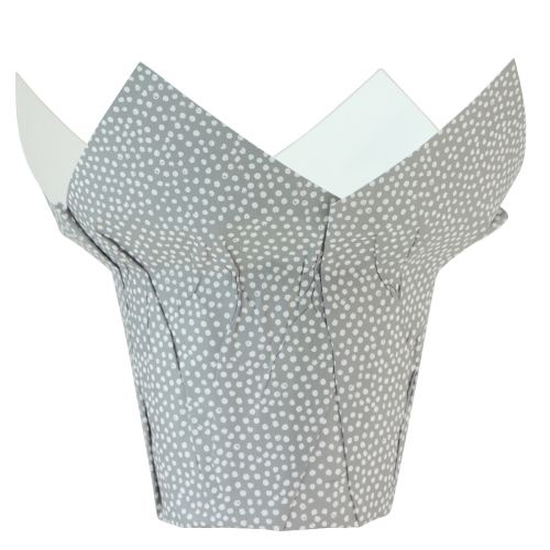 Prodotto Confezione regalo con fiori in carta a pois Ø7cm H14cm 12 pz