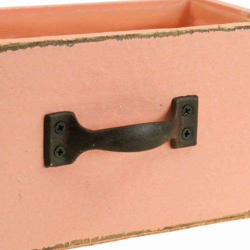 Floristik24 Fioriera cassetto legno deco pesca 25×13×9cm