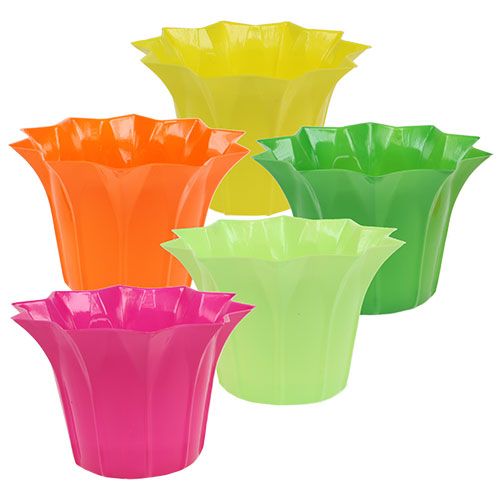 Cachepot in plastica, assortito Ø14cm 10 pezzi