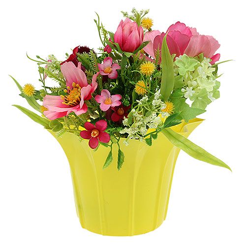 Floristik24 Cachepot in plastica, assortito Ø14cm 10 pezzi