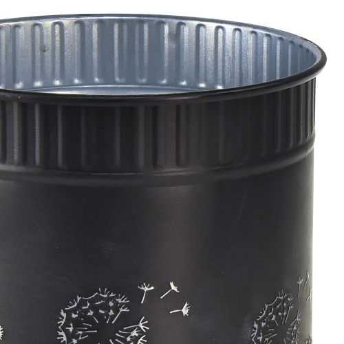 Prodotto Vaso da fiori Tarassaco Nero Ø15,5cm H15,5cm