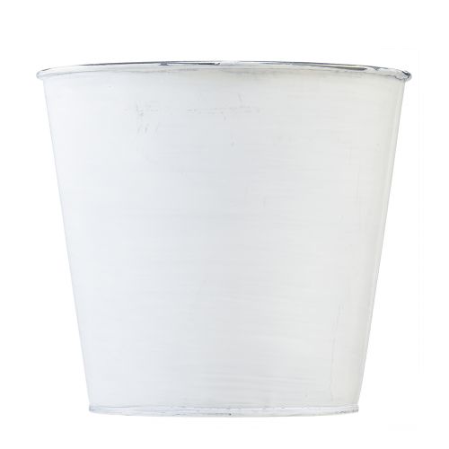 Prodotto Fioriera in metallo bianco fioriera Ø16cm H14,5cm