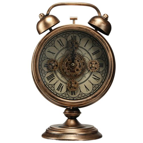 Prodotto Orologio con numeri romani in metallo vintage bronzo Ø22cm