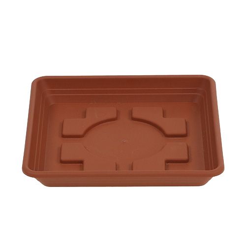 Floristik24 Sottobicchiere quadrato Lara 20 cm x 20 cm terracotta, 1p