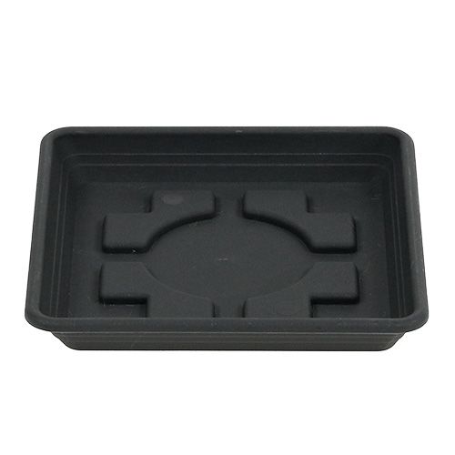 Floristik24 Sottobicchiere Lara quadrato 25cm x 25cm antracite 1 pz