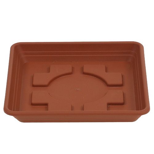 Floristik24 Sottobicchiere Lara quadrato 29cm x 29cm terracotta, 1pz