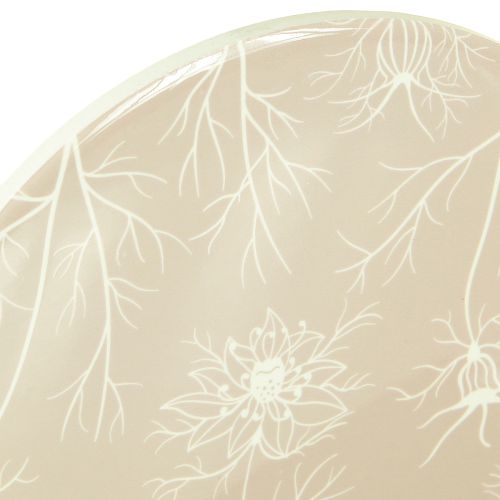 Prodotto Sottobicchieri Decorazione da tavolo Fiori Beige Marrone Ø20cm 3 pezzi