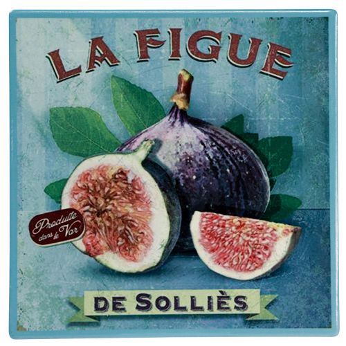 Floristik24 Sottobicchieri in ceramica motivo frutta vintage 15x15 cm 3 pezzi