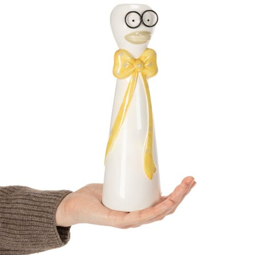 Prodotto Vaso a forma di anatra con grazioso design per una divertente decorazione da tavola, 24 cm, 2 pezzi