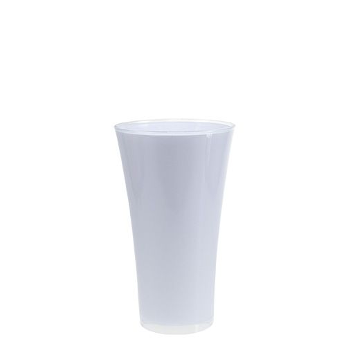 Prodotto Vaso &quot;Fizzy&quot; Ø13,5cm H20,5cm bianco, 1pz