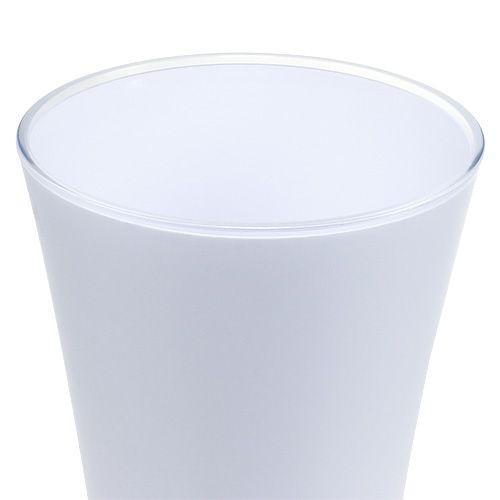 Prodotto Vaso &quot;Fizzy&quot; Ø13,5cm H20,5cm bianco, 1pz