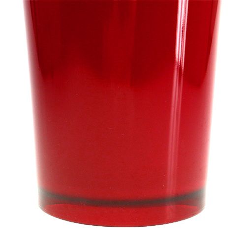 Floristik24 Vaso “Fizzy” Ø13,5 cm H20 cm rosso 1 pz