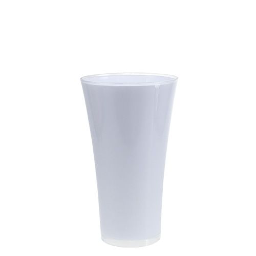 Prodotto Vaso &quot;Fizzy&quot; Ø16cm H27cm bianco, 1pz