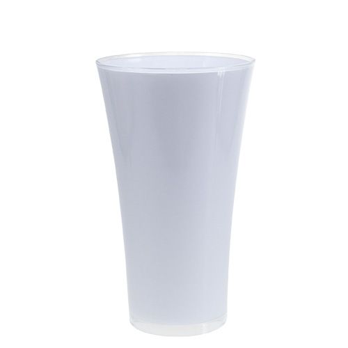 Floristik24 Vaso &quot;Fizzy&quot; Ø20cm H35cm bianco, 1pz