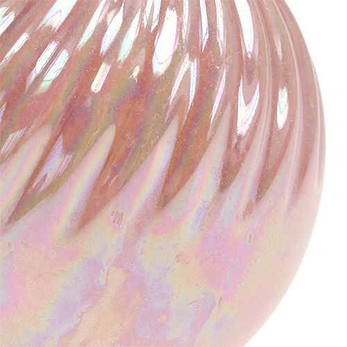 Floristik24 Vaso Ø7,5 cm H10 cm madreperla rosa 6 pezzi