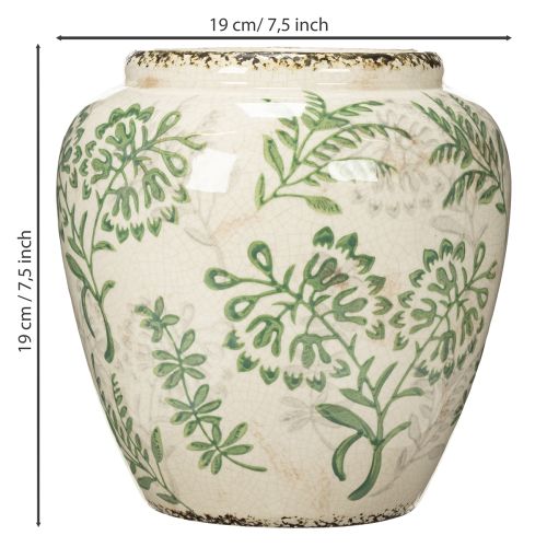 Prodotto Vaso con delicato motivo vegetale per la decorazione della casa 19 cm
