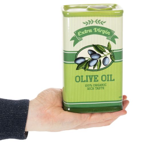 Prodotto Vaso per olio d'oliva, in ceramica, ideale per la decorazione della cucina e della tavola mediterranea, 18 cm