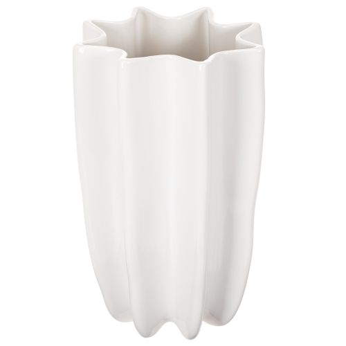 Vaso a coste, vaso decorativo alto per fiori secchi, 24 cm