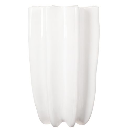 Vaso a coste, vaso decorativo alto per fiori secchi, 24 cm | Floristik24.it