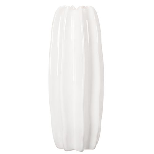 Vaso a coste, moderno vaso in ceramica per fiori secchi, 40 cm | Floristik24.it