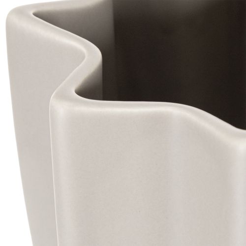 Vaso moderno a coste, alto vaso decorativo per fiori secchi, 38 cm | Floristik24.it