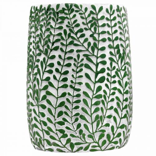 Floristik24 Vaso decorativo floreale, vaso in ceramica, decorazione da tavola, aspetto cemento Ø15,5cm H21cm