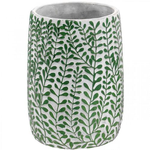 Vaso decorativo floreale, vaso in ceramica, decorazione da tavola, aspetto cemento Ø15,5cm H21cm