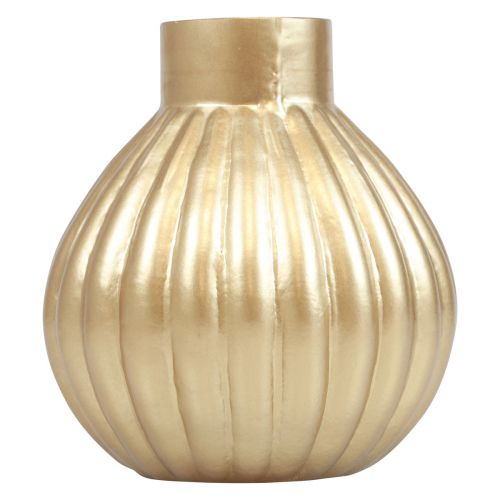 Prodotto Vaso in vetro dorato vaso decorativo bulboso in vetro Ø10,5 cm H11,5 cm