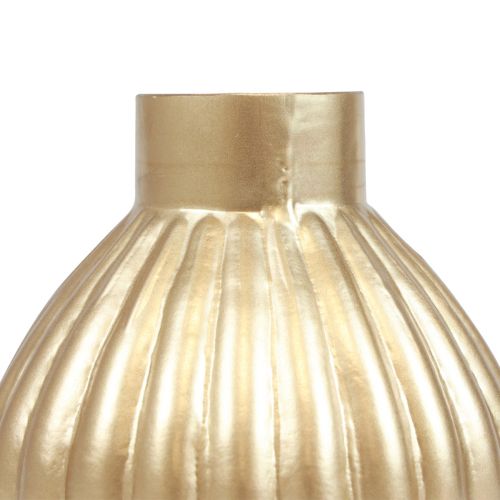 Floristik24 Vaso in vetro dorato vaso decorativo bulboso in vetro Ø10,5 cm H11,5 cm