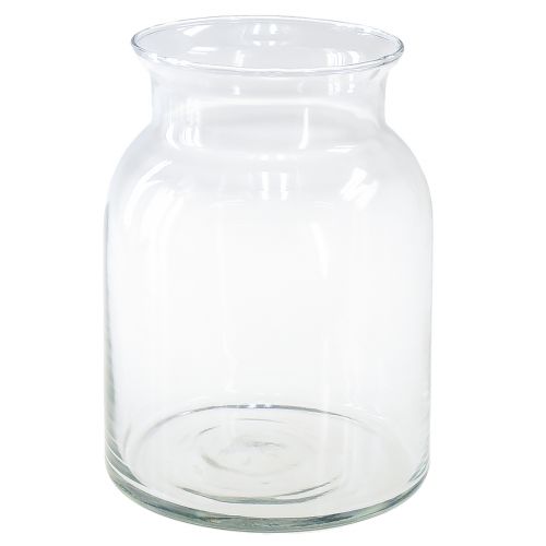 Vaso decorativo in vetro lanterna in vetro trasparente Ø18,5 cm H25,5 cm