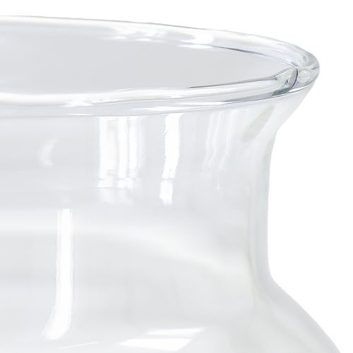 Floristik24 Vaso decorativo in vetro lanterna in vetro trasparente Ø18,5 cm H25,5 cm