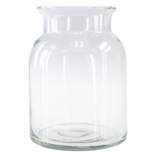 Floristik24 Vaso decorativo in vetro lanterna in vetro trasparente Ø18,5 cm H25,5 cm