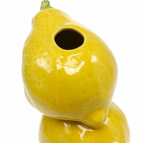 Floristik24 Vaso di fiori decorazione estiva vaso decorativo in ceramica limone H20cm