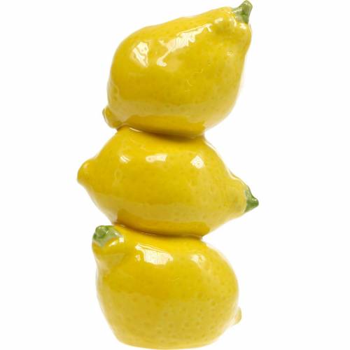 Floristik24 Vaso di fiori decorazione estiva vaso decorativo in ceramica limone H20cm