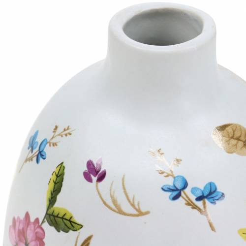 Floristik24 Vaso decorativo fiori bianchi Ø9cm H13.8cm