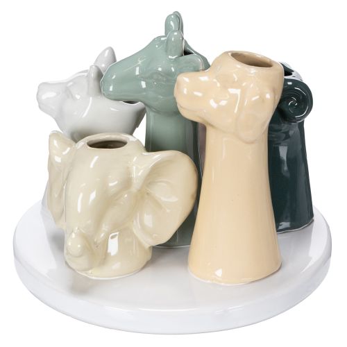 Prodotto Statuette decorative di animali in vaso, perfette per un design giocoso della stanza, 13 cm