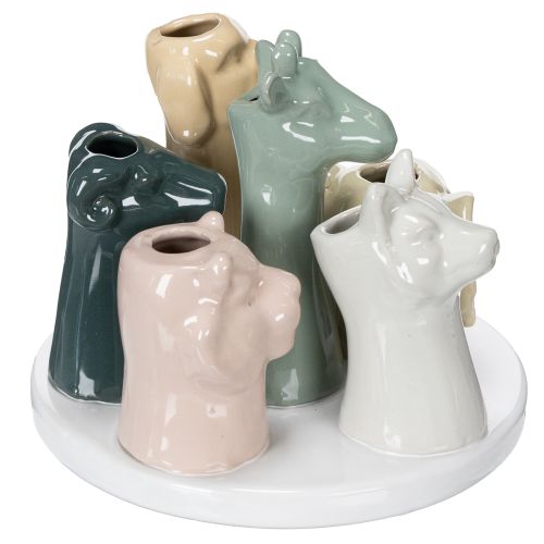 Prodotto Statuette decorative di animali in vaso, perfette per un design giocoso della stanza, 13 cm