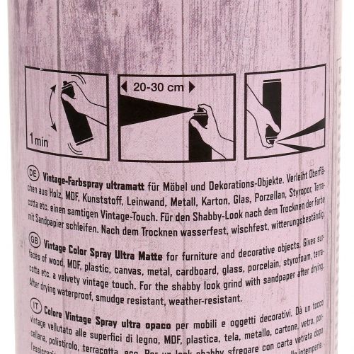 Floristik24 Vernice spray rosa chiaro vintage 400 ml