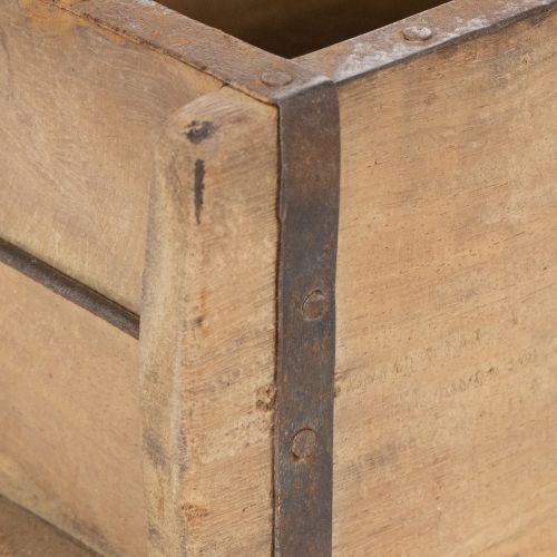 Fioriera vintage in legno a forma di mattone, 30 cm | Floristik24.it