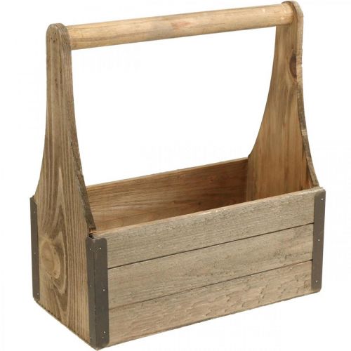 Cassetta di legno vintage per piantare cassetta degli  attrezzi cassetta delle piante 28×14×31 cm-05136