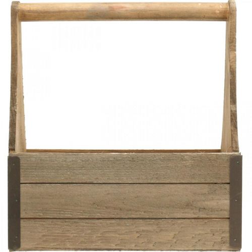 Floristik24 Cassetta di legno vintage per piantare cassetta degli attrezzi cassetta delle piante 28×14×31 cm