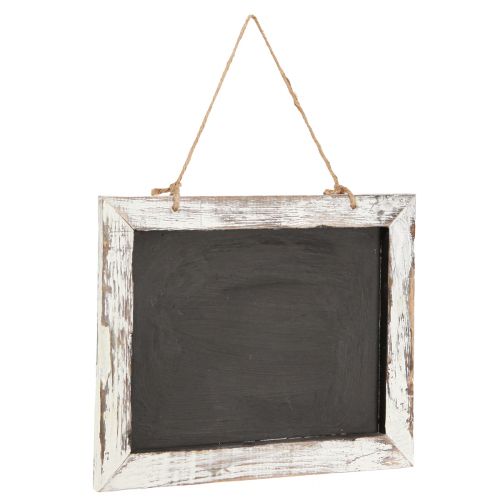 Floristik24 Lavagna da appendere vintage nera bianca 30×25 cm 2 pezzi