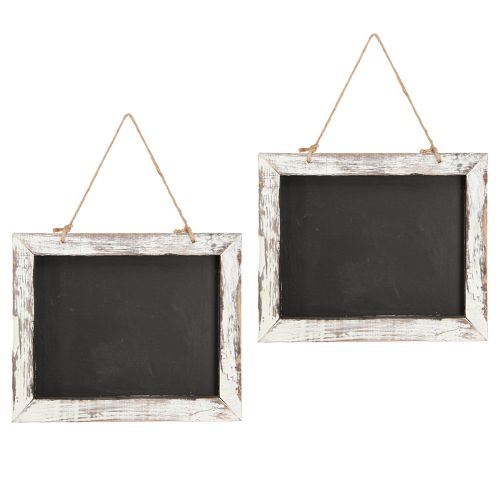 Prodotto Lavagna da appendere vintage nera bianca 30×25 cm 2 pezzi