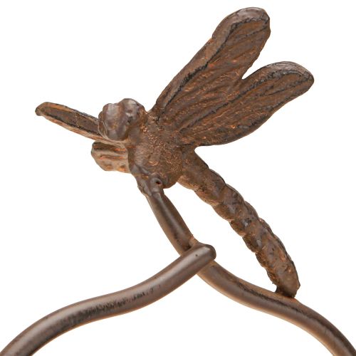 Prodotto Fioriera vintage con traliccio libellula in metallo Ø16/H62cm